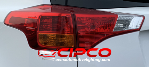2013 2014 2015 Toyota Rav4 Left Driver Side New, Used OE, OEM Back Tail Light, Tail Lamp Assembly Replacement from OEM Automotive Lighting.com