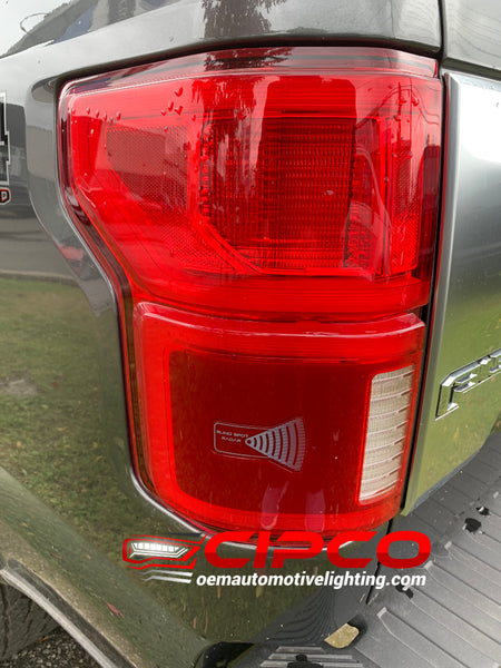 Top10 Racing LED Tail Light Assembly For 2018-2020 Ford F150 (Passenger/Right Side) – With Blind Spot – Black Housing